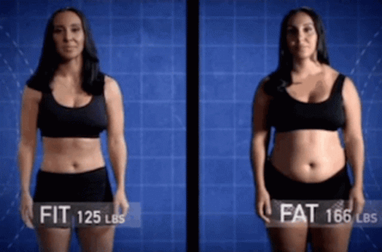Weight Gain Comparison GIF