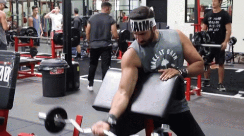 Weight Lifting Dom Mazzetti Gym Workout GIF