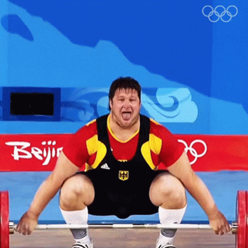 Weight Lifting Matthias Steiner Beijing Olympics GIF