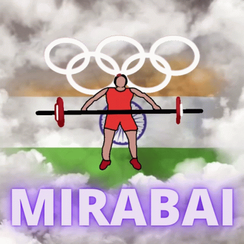 Weight Lifting Mirabai Olympic Sports GIF