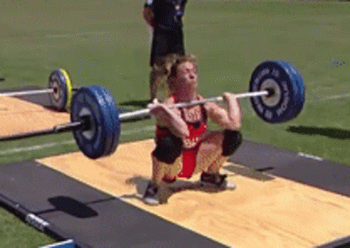 Weight Lifting Squat Olympics GIF