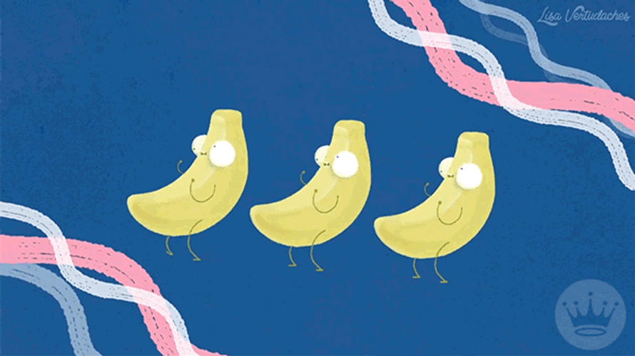 Weird Animated Bunch Of Bananas Doing Birthday Dance GIF