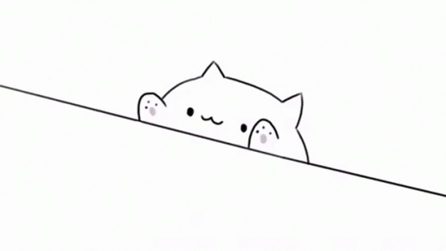 Weird Face Bongo Cat Smashing GIF