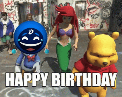 Weird Happy Birthday Funny Dancing Cartoon GIF