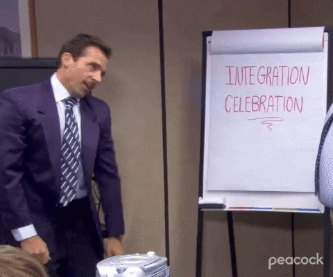 Weird Integration Office Celebration GIF