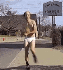 Weird Man In Underwear GIF