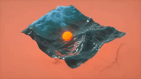 Weird Ocean Graphic GIF
