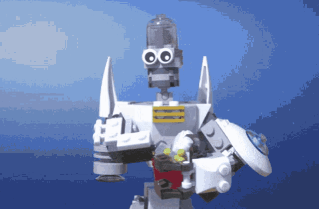 Weird Robot Eating Popcorn GIF