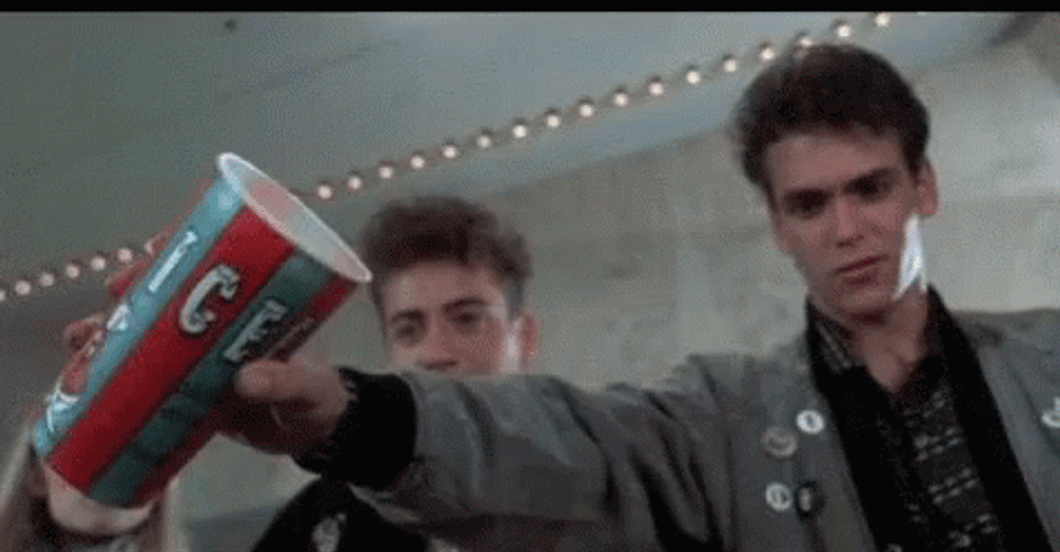 Weird Science Food Drop GIF