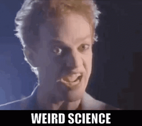 Weird Science Guy Saying Something GIF