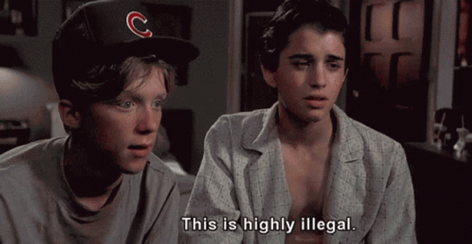 Weird Science Highly Illegal GIF