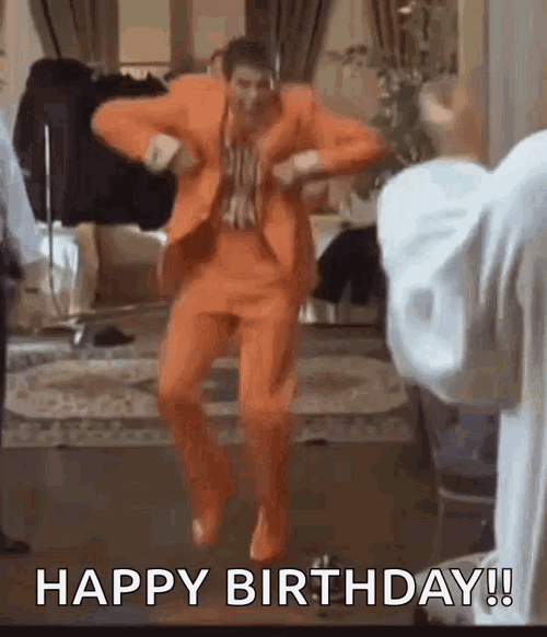 Weird Tap Dancing Man Saying Happy Birthday GIF