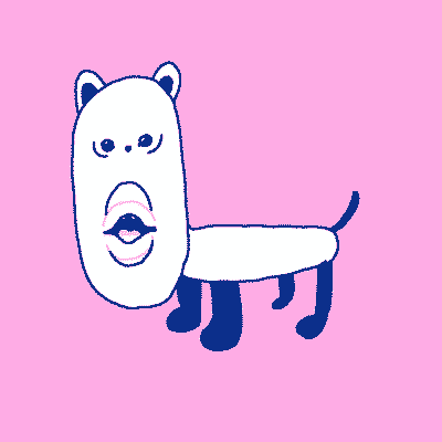 Weird White Cat Talking GIF