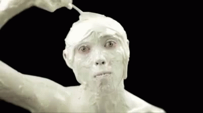 Weird White Man Eating GIF