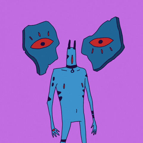 Weirdcore Alien Retro 90s Demon GIF