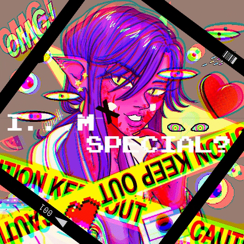 Weirdcore Anime Psycho Fairy Art GIF