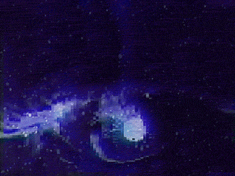 Weirdcore Eye Lofi Cosmos Galaxy GIF