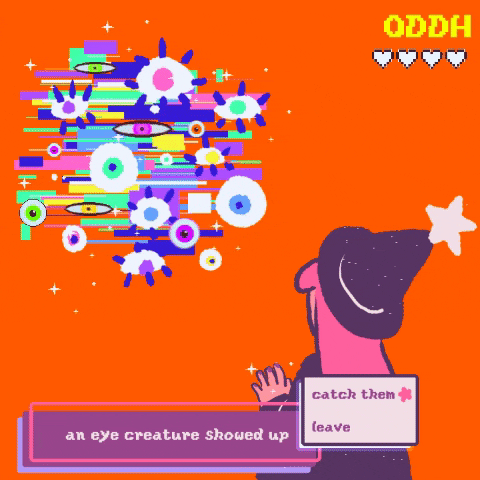 Weirdcore Good Witch Videogame Eyes Creature GIF
