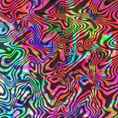 Weirdcore Hypnotic Collage Art Wave GIF
