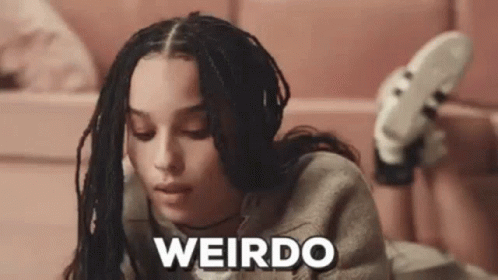 Weirdo Girl Lying On The Floor GIF