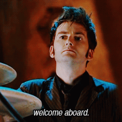 Welcome Aboard Tennant Dr. Who GIF