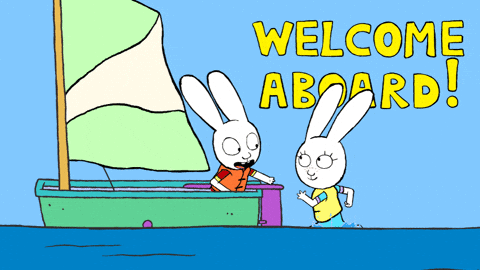 Welcome August Simon Welcome Aboard GIF