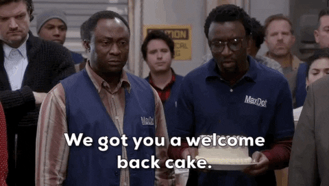Welcome Back Cake Roll Call GIF