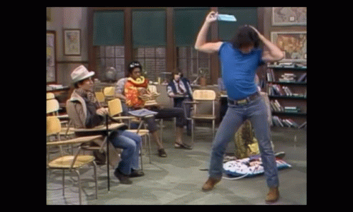 Welcome Back Kotter John Travolta Funny Pose GIF