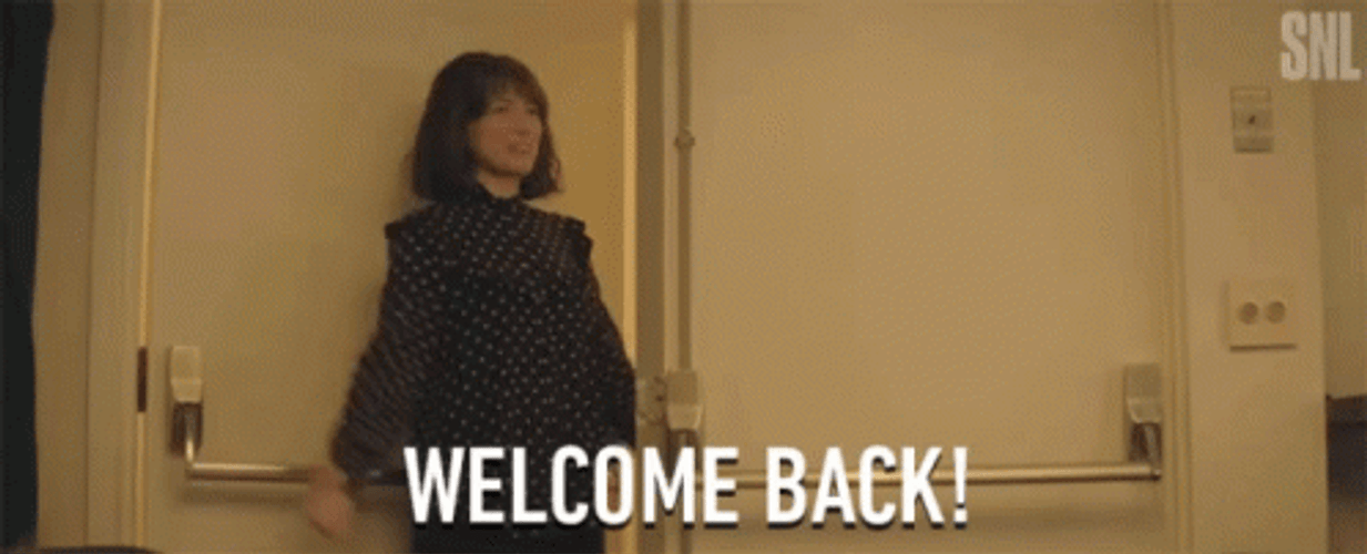 Welcome Back Open Arms GIF