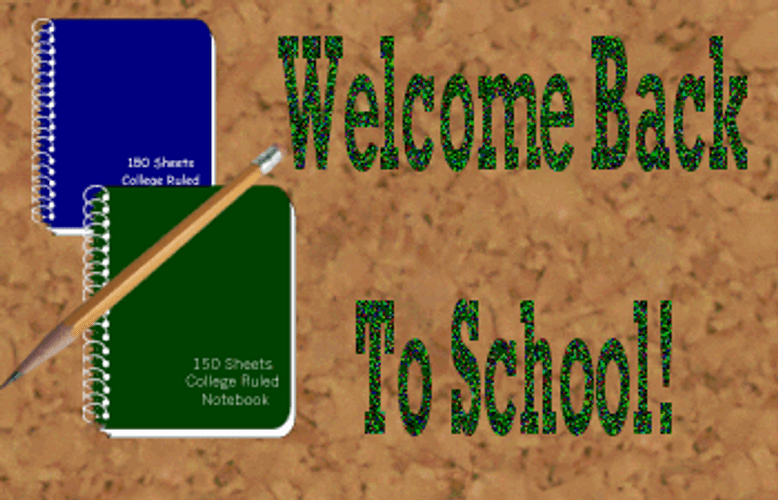 Welcome Back To School Notebook GIF
