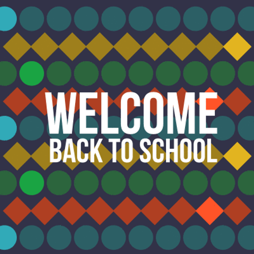 Welcome Back To School Shapes GIF