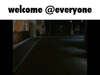 Welcome Everyone Sign with Street Image