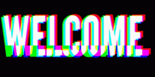 Welcome Glitch Discord Banner GIF