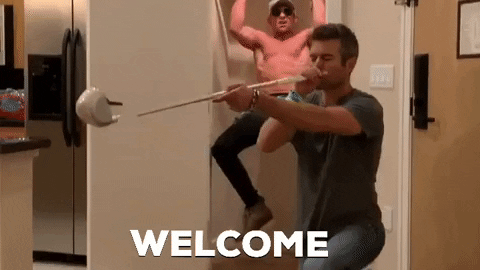 Welcome Home Beer Chug Chaotic Challenge GIF
