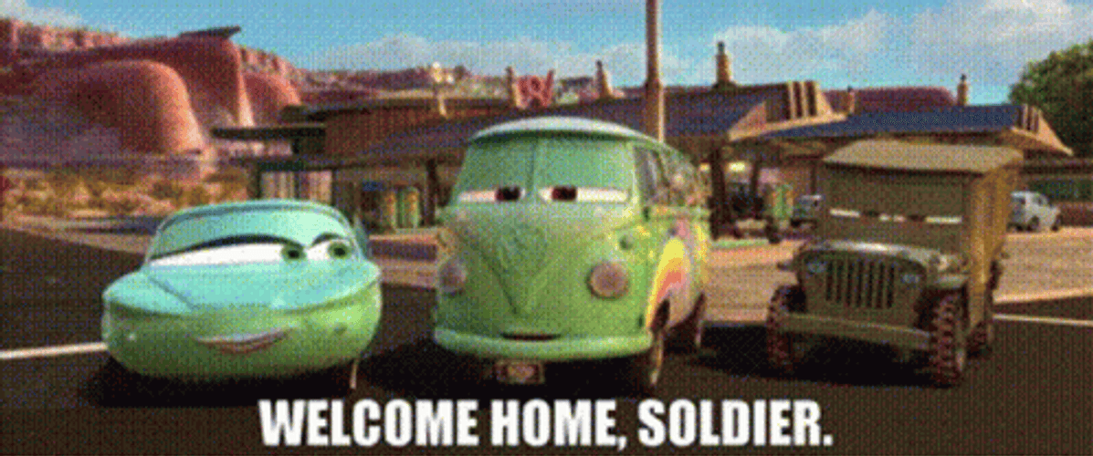 Welcome Home Soldier GIF