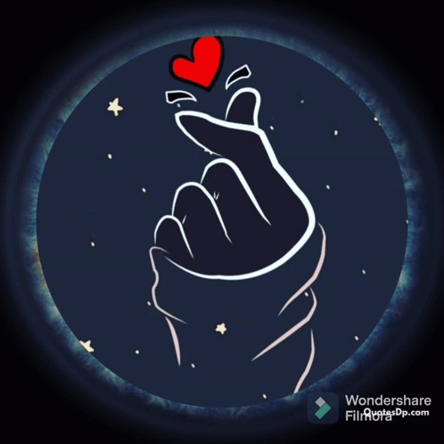 Welcome Sign With Hand Heart Gesture GIF
