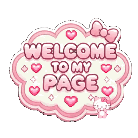 Welcome Sign With Hello Kitty