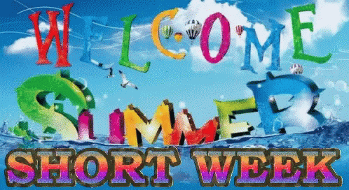 Welcome Summer Short Week Sign With Dolphins