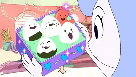 Welcome To Doozy Box Of Cute Rice Balls GIF