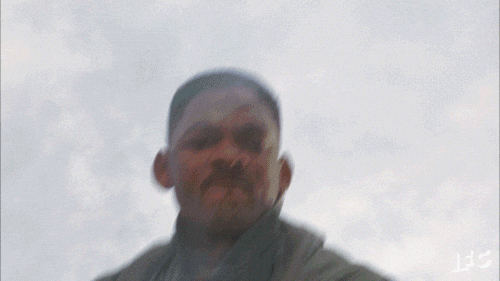 Welcome To Earth Will Smith Punch Alien GIF