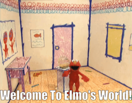Welcome To Elmo Meme's World GIF