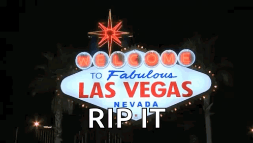 Welcome to Fabulous Las Vegas Sign at Night