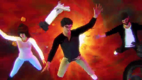 Welcome To Hell Falling On Fire Digital Animation GIF
