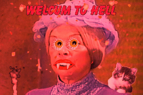 Welcome To Hell Funny Face App GIF