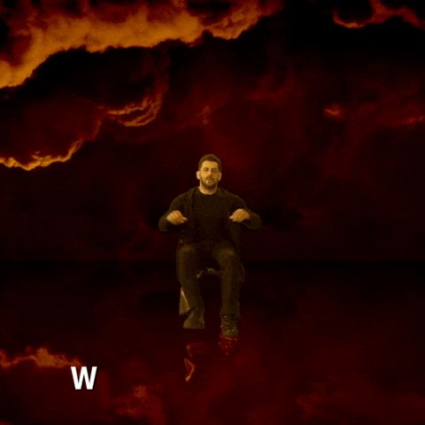Welcome To Hell Jackie Shroff Fiery Background GIF
