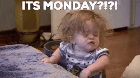 Welcome To Monday Its Monday Crying Baby GIF