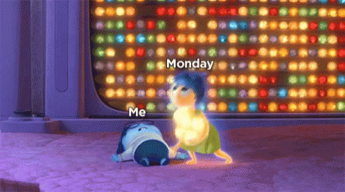Welcome To Monday Joy Pulling Sadness GIF