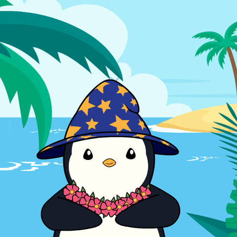 Welcome To The Club Summer Penguin GIF