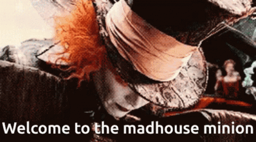 Welcome to the Madhouse Minion Sign Mad Hatter