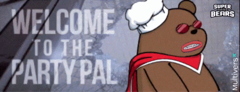 Welcome To The Party Pal Bear Meme GIF